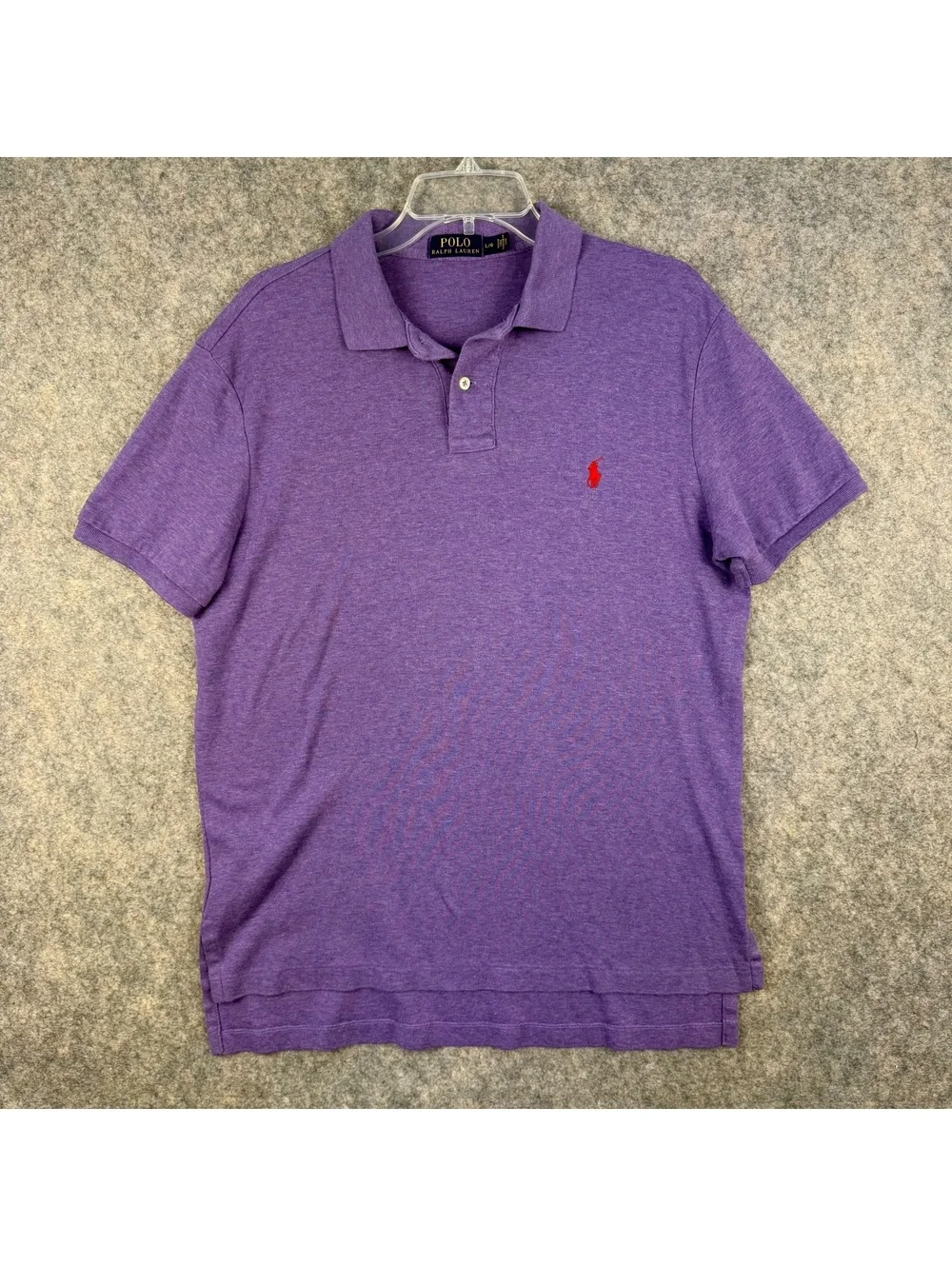 Polo Ralph Lauren Polo Shirt Purple Red Men Size Large Preppy Golf 830
